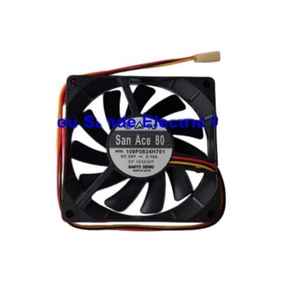 Sanyo Denki Fan 3-проводная DC24V 0.10A SanAce80 109P0824H701 в наличии 1O9PO824H7O1