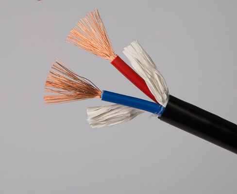 Гб медный корневой электропровод 2 ядра RVV0.5 0.75 1.0 1.5 2.5 4 квадратного мониторинга мягкой оболочки провода