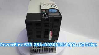 Преобразователь переменного тока PowerFlex 523 Allen-Bradley 25A-D030N114 Демонстрационный видеоролик продукта